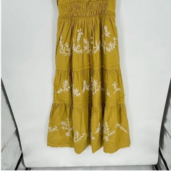 Anthropologie The Somerset Dress Small Embroidered Forest Fairy Maxi Boho Grunge - Picture 7 of 16